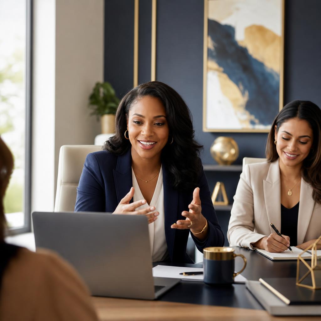 Gallant consultant meeting with a prospective client